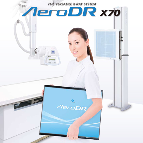 Digital X-ray machine, model AeroDR X70, with High image quality at low x-ray 